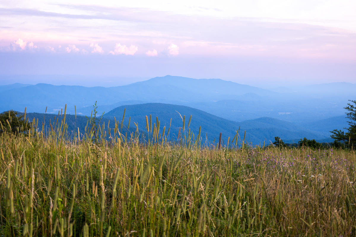 Beautiful View of the Blue Ridge Mountains